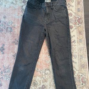 Madewell black cropped jeans